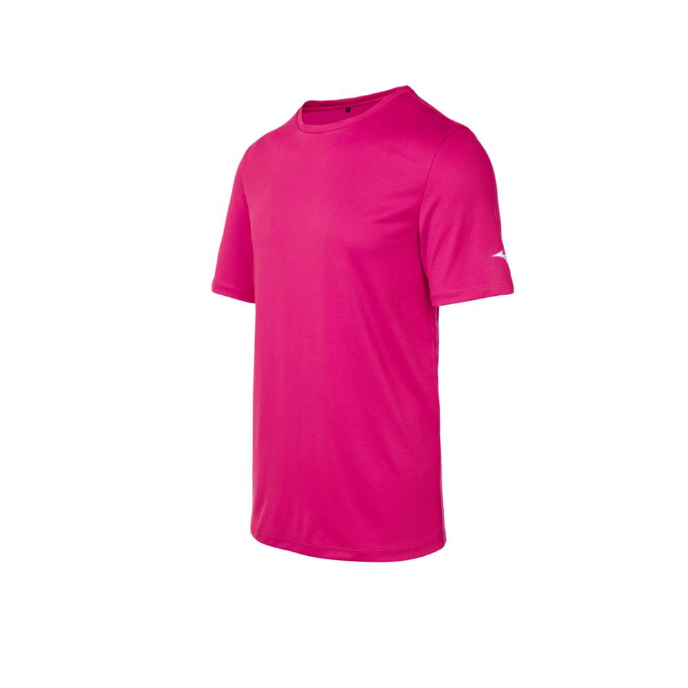 Mizuno - Erkek Tişört - Pembe Türkiye (UXVQOZ-864)